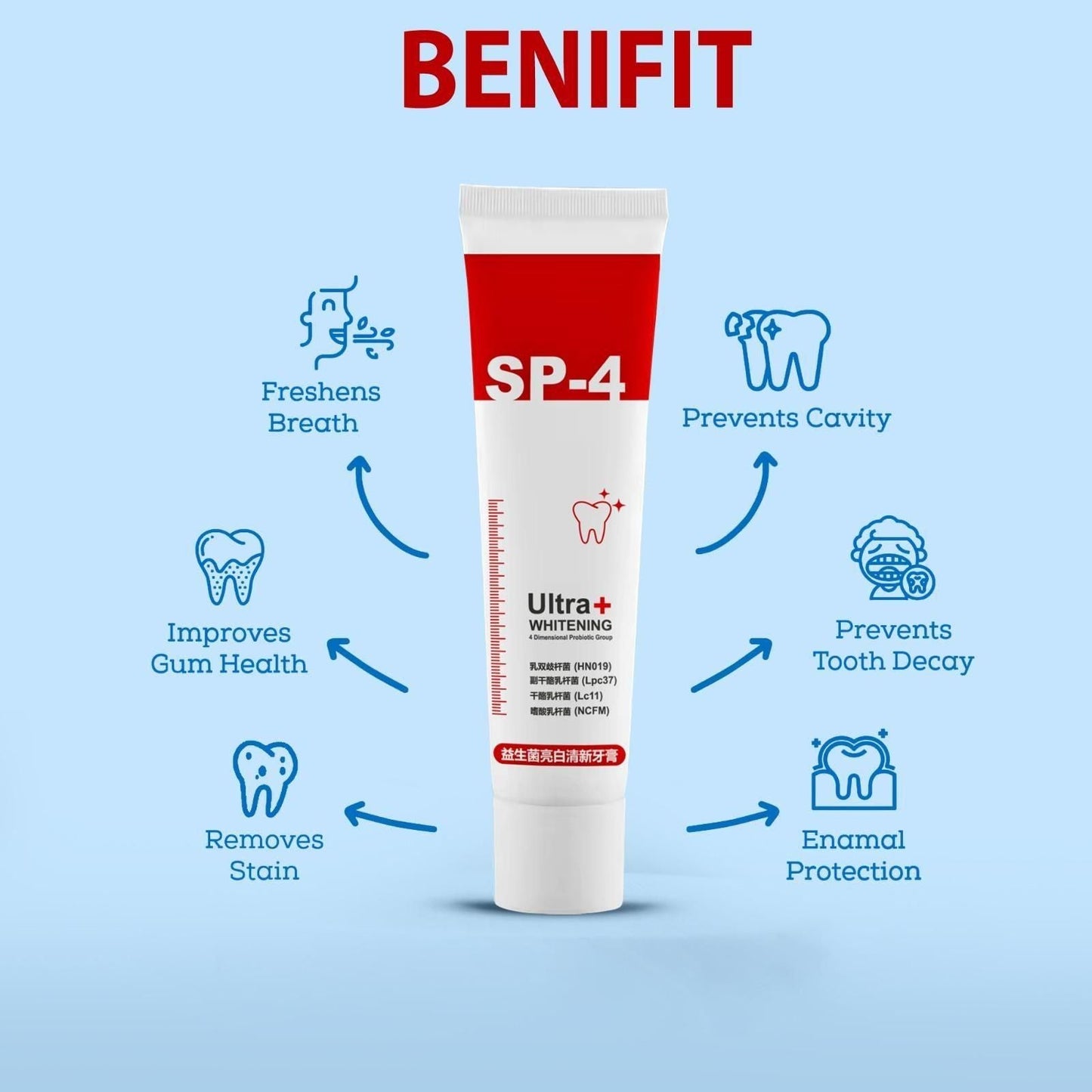 Probiotic Teeth Whitening Toothpaste |💥SALE FLAT 50% OFF💥